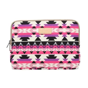 12 Inch Lingge Laptop Liner Bag | Pattern Design | Rose Red Geometry