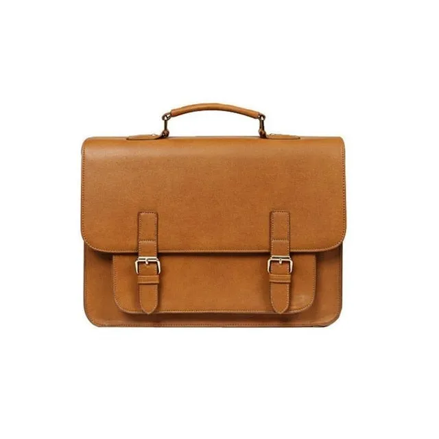 2020 New Women British Leather Handbag Business Briefcase Men