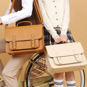 2020 New Women British Leather Handbag Business Briefcase Men
