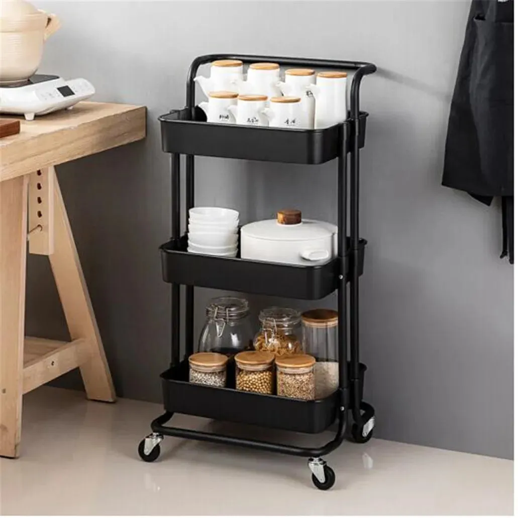 3 Tier Hair Salon Trolley Cart For Storage Organization