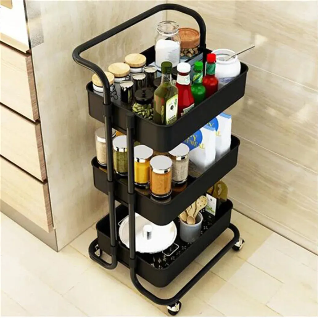 3 Tier Hair Salon Trolley Cart For Storage Organization