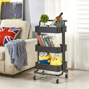 3 Tier Hair Salon Trolley Cart For Storage Organization