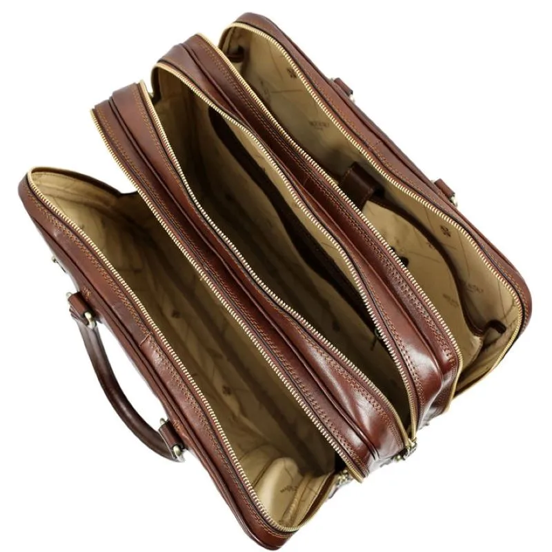 A Farewell to Arms - Full-Grain Italian Leather Briefcase