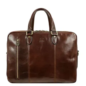 A Farewell to Arms - Full-Grain Italian Leather Briefcase