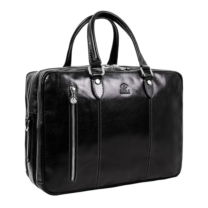 A Farewell to Arms - Full-Grain Italian Leather Briefcase