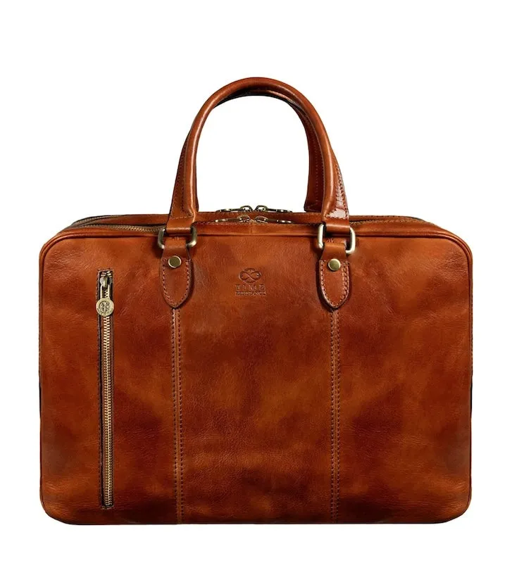 A Farewell to Arms - Full-Grain Italian Leather Briefcase