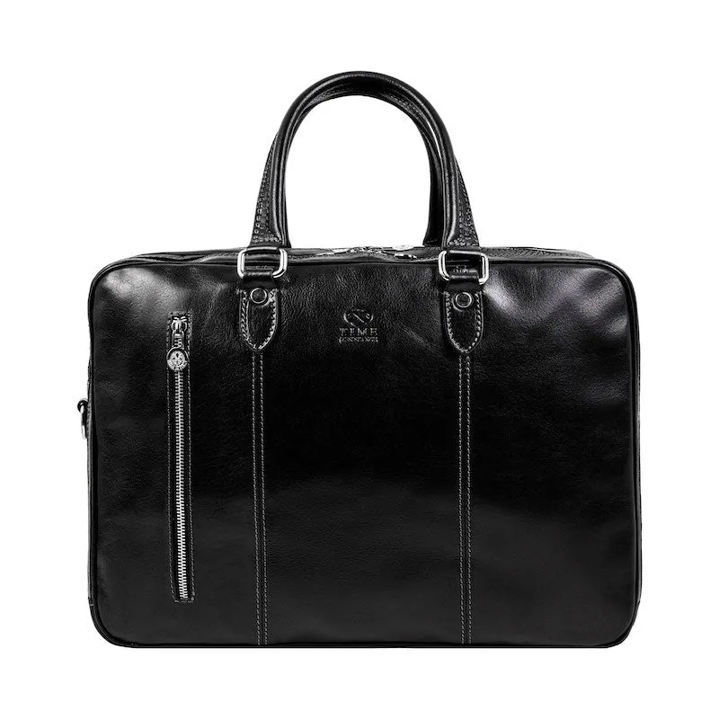 A Farewell to Arms - Full-Grain Italian Leather Briefcase