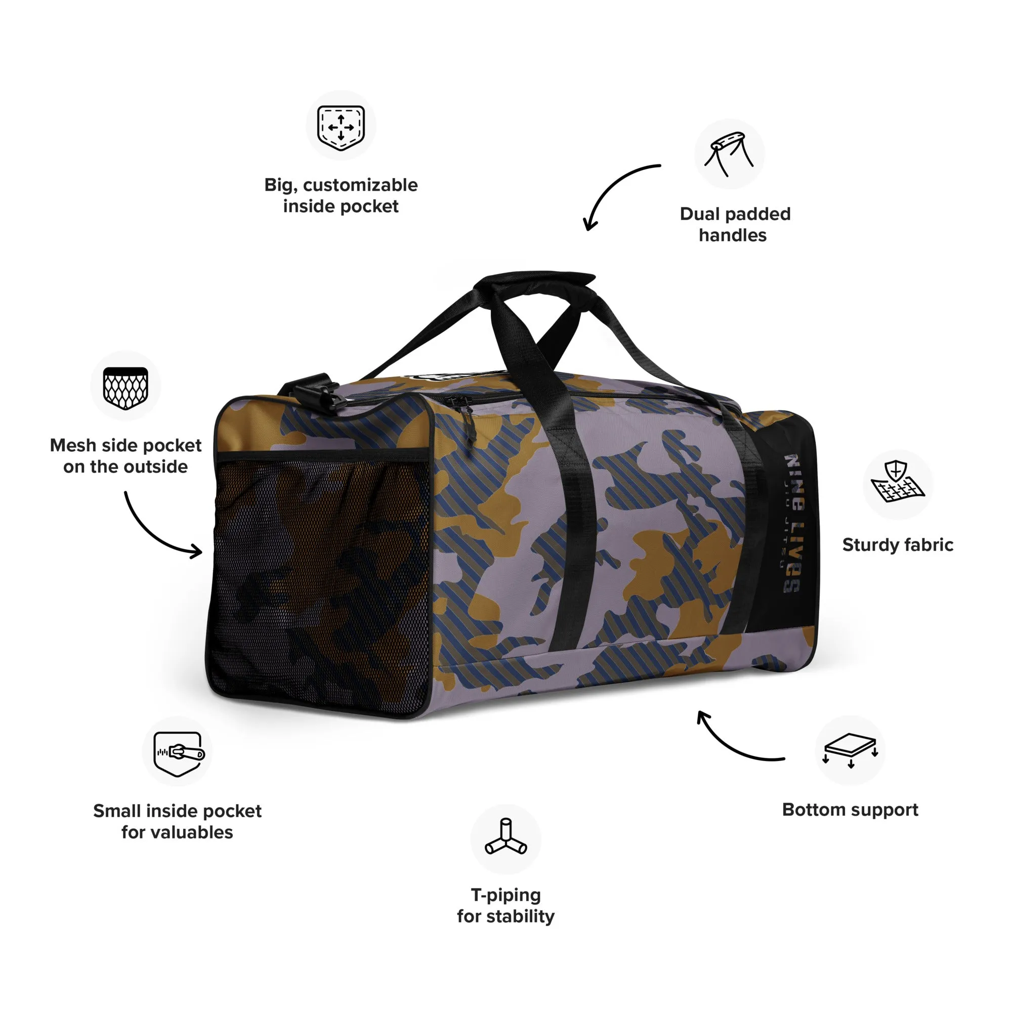 BADGE CAMO Duffle bag