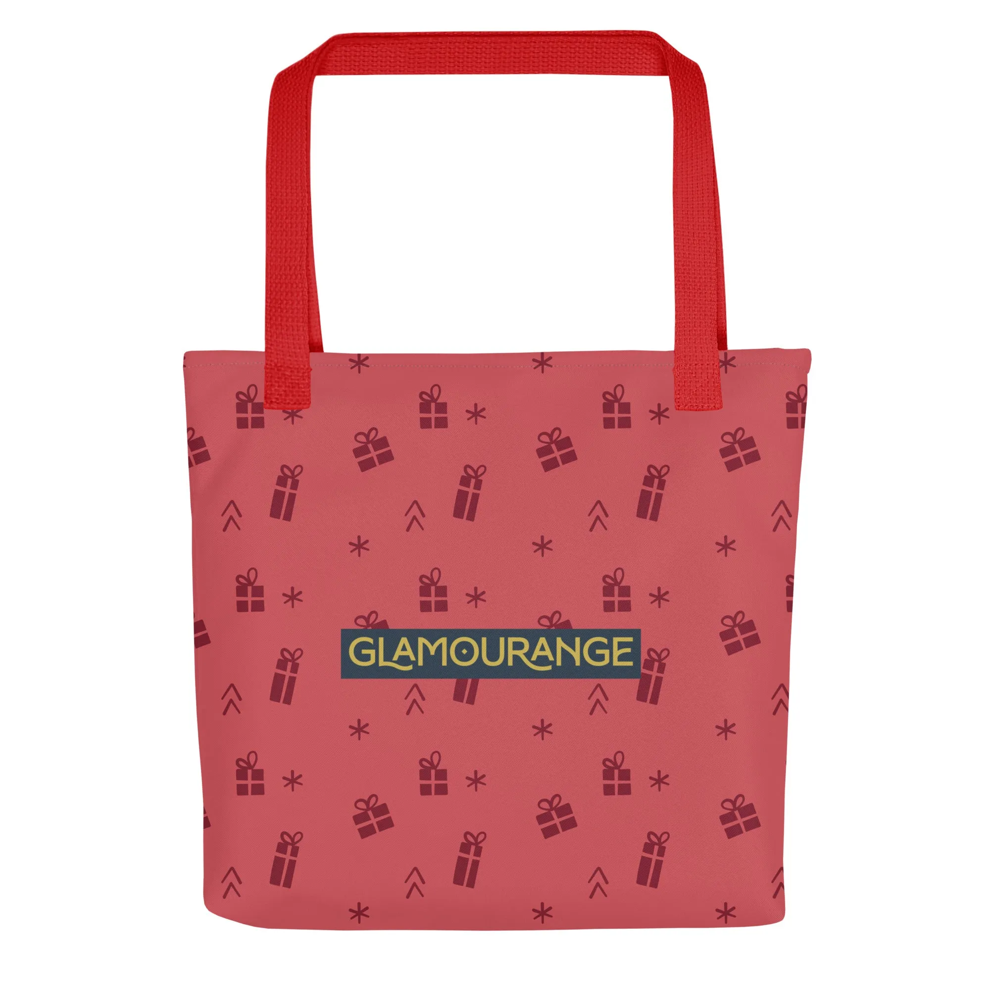 Christmas Tote Bag - Christmas Present Pattern (Glamourange Festive Pattern Christmas Tote Bags)