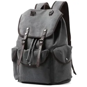 Costa Canvas Backpack - Gray