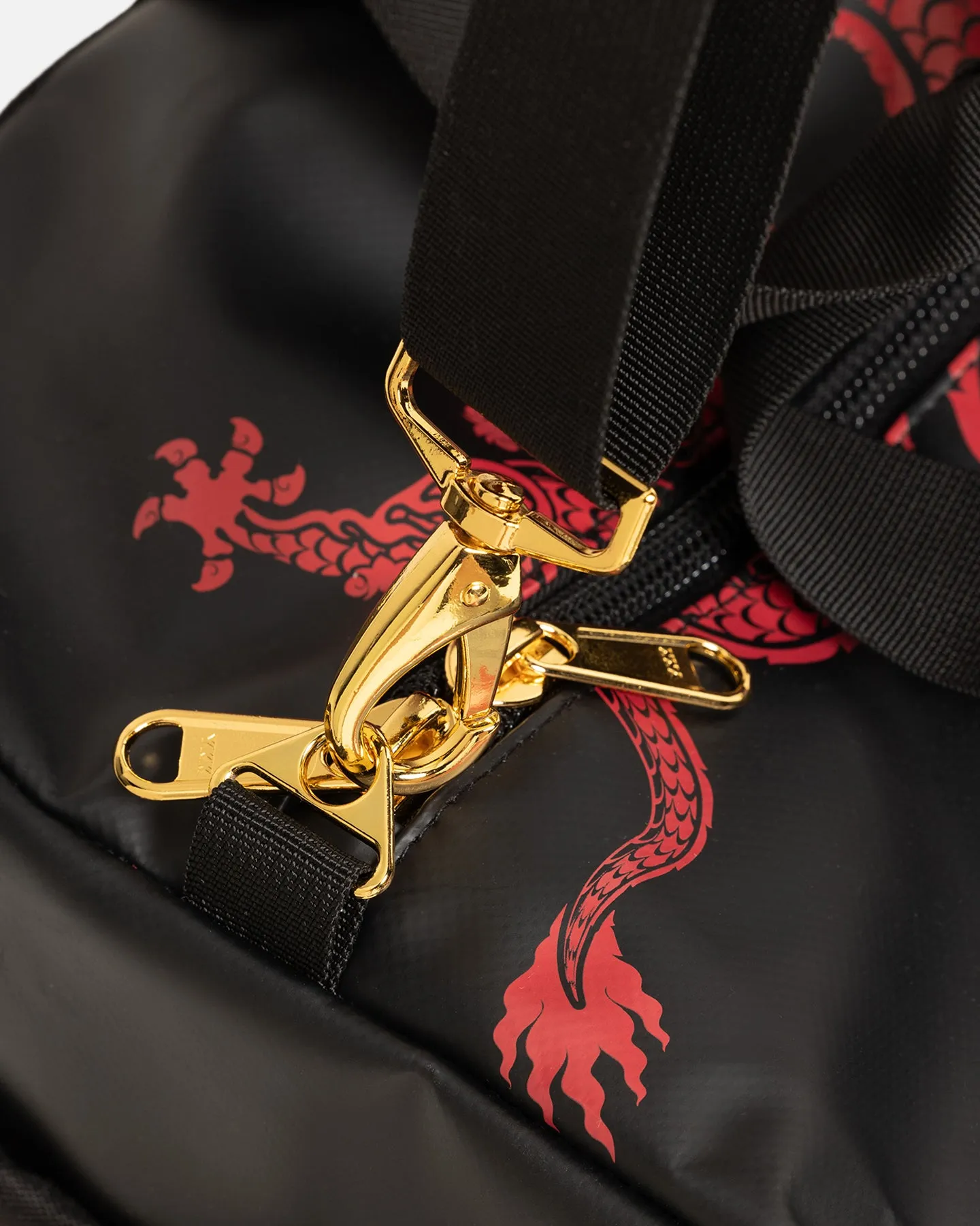 Culture Kings NFS Dragon Elite Duffle Bag Black/Red/Gold