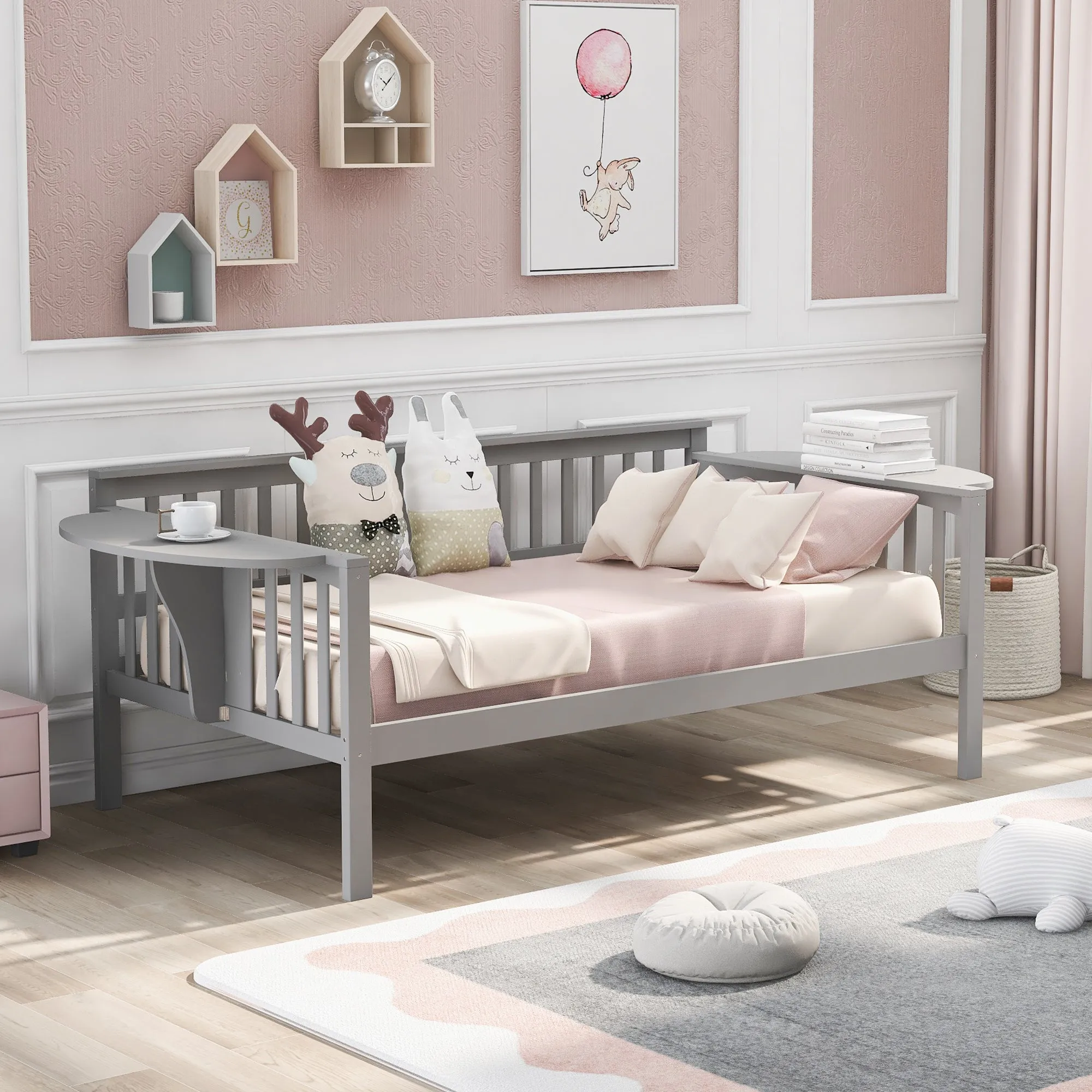 Kora Twin Size Daybed - Gray