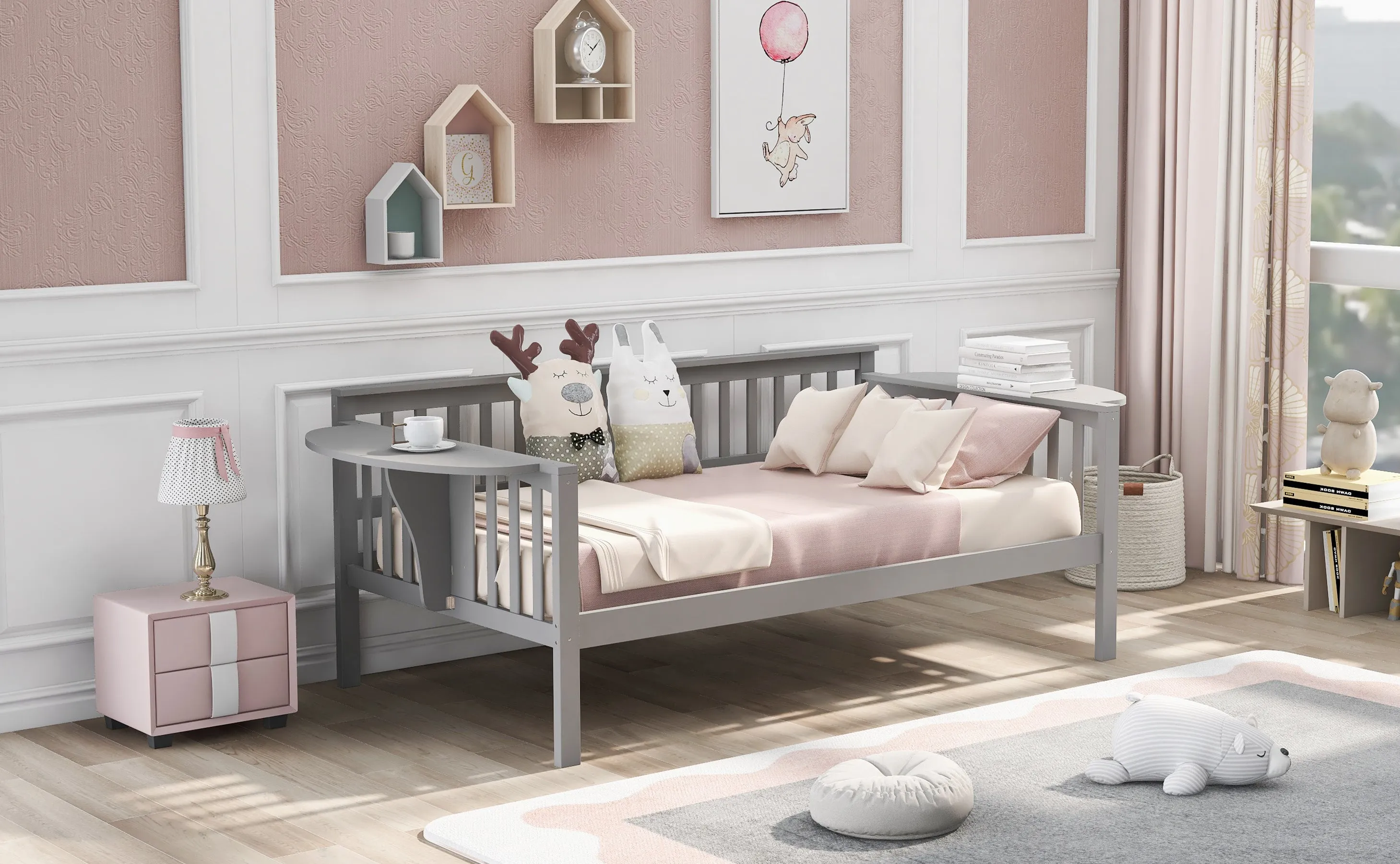 Kora Twin Size Daybed - Gray