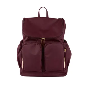 OiOi Nappy Backpack - Nylon Mulberry