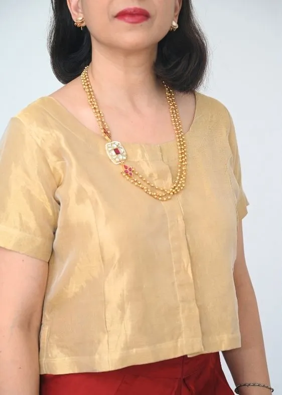Princess top blouse- Beige