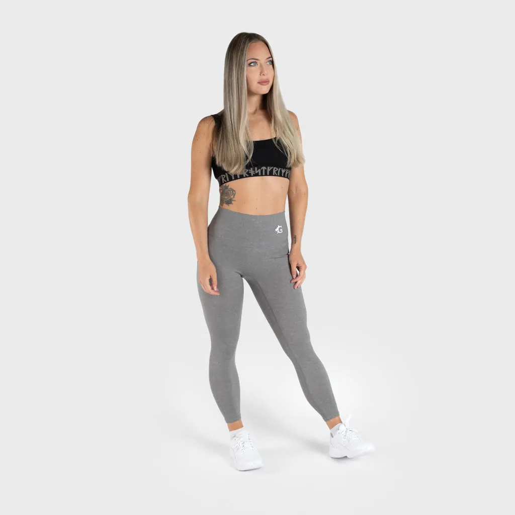 Seat Design Leggings, Grey