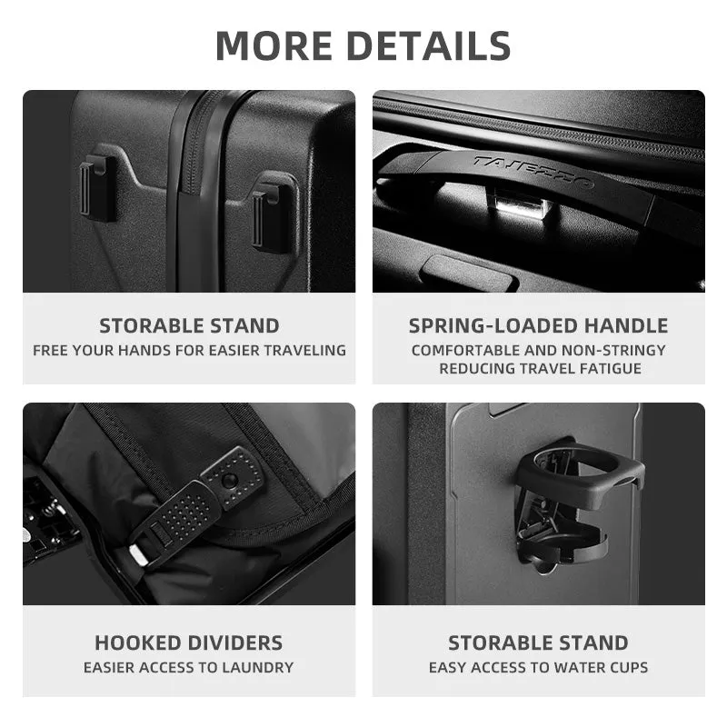 TAJEZZO C6 Rolling Suitcases - 35L/38L