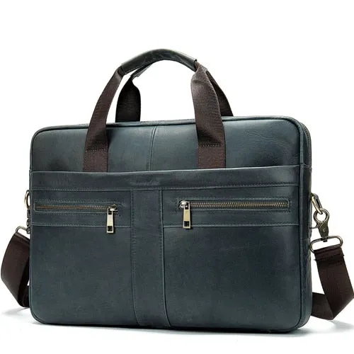 WESTAL Bag men's Genuine Leather briefcase Male man laptop bag
